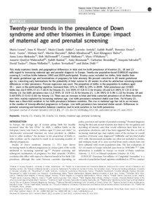 European Journal of Human Genetics[removed], 27–33 & 2013 Macmillan Publishers Limited All rights reserved[removed]www.nature.com/ejhg