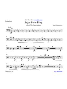 Sheet Music from www.mfiles.co.uk  Contrabass Sugar Plum Fairy (from The Nutcracker)