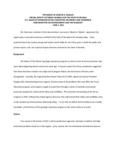 Waste / 97th United States Congress / Nuclear Waste Policy Act / Yucca Mountain nuclear waste repository / Nuclear energy in the United States / J. Samuel Walker / Deep geological repository / Yucca / United States Department of Energy / Nuclear technology / Radioactive waste / Nuclear physics