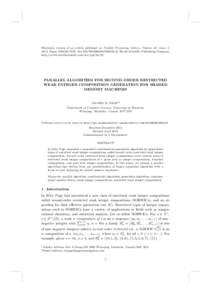 Electronic version of an article published as Parallel Processing Letters, Volume 23, Issue 3, c World Scientific Publishing Company, 2013, PagesDOI: S0129626413500102 http://www.worldscientific.com/toc/