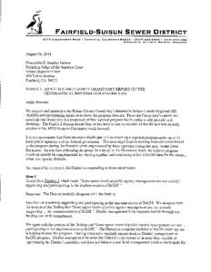 i  FAIRFIELDmSUISUN SEWER DISTRICT 1010 CHADI3OURNE ROAD • FAIRFIELD, CALIFORNIA 94334 • ([removed] • WWW.FSSD.COM GREGORY G. BAATRUP, GENERAL MANAGER