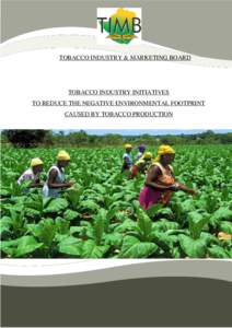 TOBACCO INDUSTRY & MARKETING BOARD  TOBACCO INDUSTRY INITIATIVES TO REDUCE THE NEGATIVE ENVIRONMENTAL FOOTPRINT CAUSED BY TOBACCO PRODUCTION