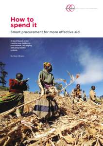 European network on debt and development  How to spend it Smart procurement for more effective aid A report based on six