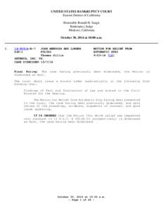 Insolvency / Economics / Automatic stay / Bankruptcy / Motion / Foreclosure / Federal Rules of Bankruptcy Procedure / 11 U.S.C. §1113 – Rejection of Collective Bargaining Agreements / Bankruptcy in the United States / United States bankruptcy law / Law / Personal finance