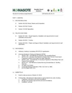 -------------------------------------------------------------------------------------------------------------------------------NovaCork Architectural Specifications CSI Sections 06, 09, 10 -------------------------------