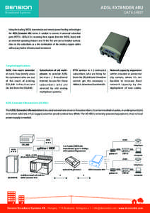 Electromagnetism / Asymmetric digital subscriber line / Single-pair high-speed digital subscriber line / G.992.5 / G.992.3 / G.992.1 / Internet access / Nominal impedance / Digital subscriber line / Electronics / Technology