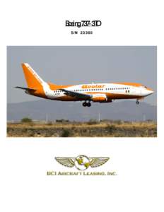 Boeing 737-3TO S/N 23360 STATUS SHEET REGISTRATION: