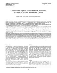 Original Article  JOURNAL OF CAFFEINE RESEARCH Volume 3, Number 1, 2013 ª Mary Ann Liebert, Inc. DOI: [removed]caf[removed]