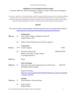 Agenda / NASBE / United States / New England / Meetings / Vermont