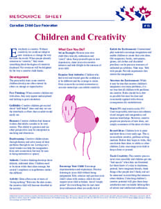 #15  Children and Creativity E