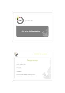 IPR in the NWE Programme  Interact Seminar, Luxembourg Table of content • NWE Rules on IPR