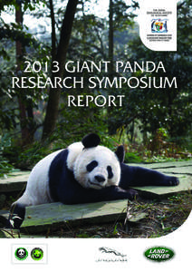 2013 GIANT PANDA RESEARCH SYMPOSIUM REPORT Contents Page