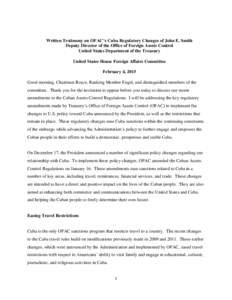 International trade / Socialism / Office of Foreign Assets Control / Union of Good / Cuban Assets Control Regulations / Opposition to Fidel Castro / Trade sanctions reform and export enhancement act / Cuba / Specially Designated Global Terrorist / Cuba–United States relations / International relations / International sanctions