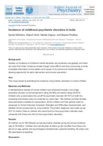 Journal List > Indian J Psychiatry > v.51(2); Apr–Jun 2009 Indian J Psychiatry[removed]Apr–Jun; 51(2): 101–107. doi: [removed][removed]PMCID: PMC2755176