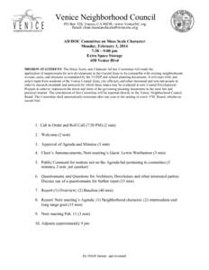 Venice Neighborhood Council neighborhood*council PO Box 550, Venice, CAwww.VeniceNC.org 	
  Email:	
  	
  