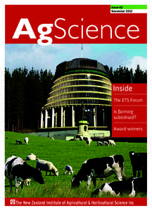 Issue 42 November 2012 AgScience Inside The ETS Forum