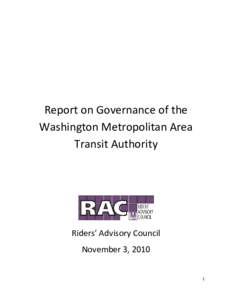 Microsoft Word - Governance Report, Circulated clean, 29Nov10