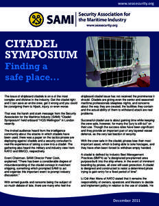 www.seasecurity.org  CITADEL SYMPOSIUM Finding a safe place...