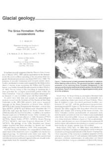 Glacial geology The Sirius Formation: Further considerations B. C. MCKELVEY Department of Geology and Geophysics University of New England