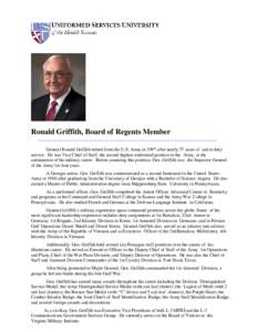 Ronald Griffith, Board of Regents Member