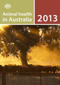 Animal health  in Australia 2013