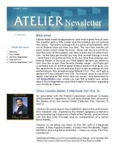 Volume 2 Issue 4  t Newsletter October[removed]Inside This Issue