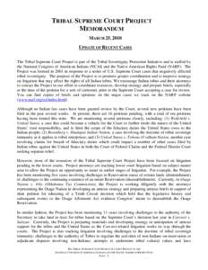 Sioux / Native American history / Indian Territory / Crow tribe / Montana v. United States / Tribal sovereignty in the United States / Oneida Indian Nation of New York v. County of Oneida / United States v. Lara / State court / Law / Case law / History of North America