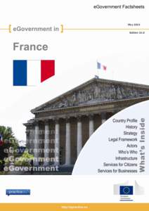 May 2014 Edition 16.0 Country Profile ....................................................... 1 eGovernment History ............................................. 4 eGovernment Strategy ..................................