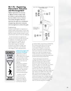 The 4 E’s:  Engineering, Enforcement, Education and Encouragement Different approaches are necessary at different schools to make it safer for children to walk and bike and to