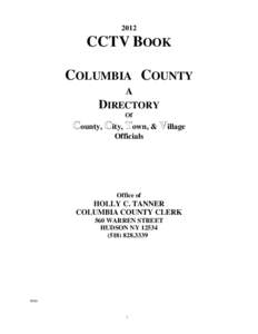 2012  CCTV BOOK COLUMBIA COUNTY A DIRECTORY
