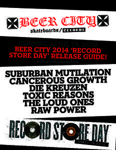 coming APRIL 19, 2014 Beer City 2014 ‘Record Store Day’ release guide! with special release s from