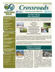 SPRING 2014 EDITION  Crossroads www.sussexconservation.org  Sussex Conservation District
