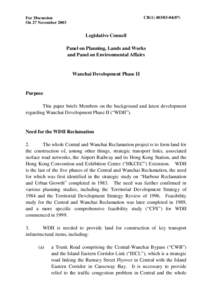 Central /  Hong Kong / Causeway Bay / Land reclamation / Central and Wan Chai Reclamation / Society for Protection of the Harbour / Protection of the Harbour Ordinance / Wan Chai / Central-Wan Chai Bypass / Island Line / Hong Kong / Victoria Harbour / Wan Chai North