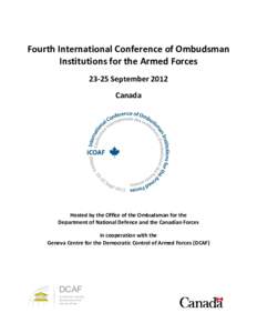       Fourth International Conference of Ombudsman  Institutions for the Armed Forces 