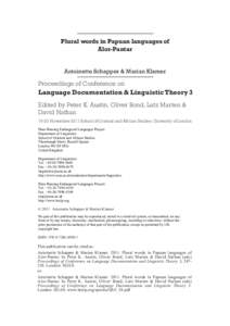 Syntax / Parts of speech / Plural / Alor–Pantar languages / Dual / Noun / Mass noun / Singular they / Classifier / Linguistics / Grammatical number / Grammar