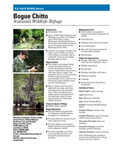 U.S. Fish & Wildlife Service  Bogue Chitto National Wildlife Refuge Refuge Facts