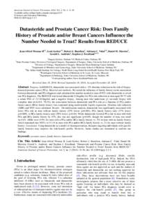 American Journal of Cancer Prevention, 2014, Vol. 2, No. 2, 31-36 Available online at http://pubs.sciepub.com/ajcp/2/2/3 © Science and Education Publishing DOI:[removed]ajcp[removed]Dutasteride and Prostate Cancer Risk: 