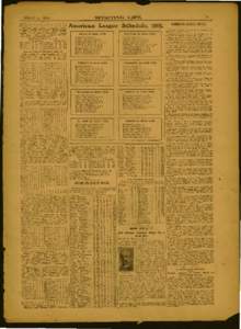 August 5, 1905. Boston...................... [removed]x 7 Cleveland................. [removed]