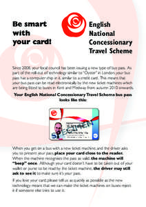 Be smart with your card! English National
