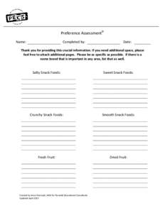 Microsoft Word - Preference Assessment 2013-Letter