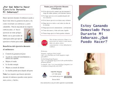 high pregnancy weight gain spanish