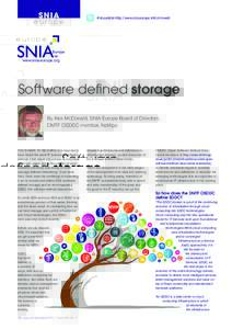 Computing / Information technology / Emerging technologies / Cloud infrastructure / Cloud storage / Software-defined storage / Distributed Management Task Force / Storage virtualization / Virtualization / Cloud computing / Software-defined data center / Network function virtualization
