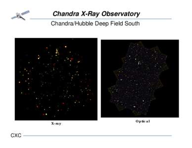 Chandra X-Ray Observatory Chandra/Hubble Deep Field South X-ray  CXC
