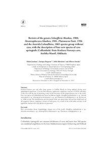 Taxonomy / Arabika Massif / Geography of Europe / Chaeta / Springtail / Chaetotaxy / Cave / Geography of Asia / Geography of Abkhazia / Caucasus / Krubera Cave