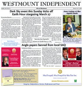 WESTMOUNT INDEPENDENT We are Westmount