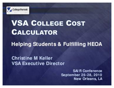 Microsoft PowerPoint - VSA_Calculator_SAIR_final