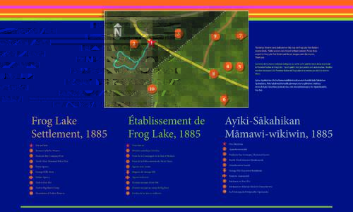 The Indian Reserve lands indicated on this map are Frog Lake First Nation’s reserve lands. Public access is not allowed without consent. Please show respect to Frog Lake First Nation and do not trespass onto the reserv