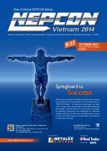 One of Global NEPCON Series  Vietnam’s Only Exhibition on SMT, Testing Technologies, Equipment, and Supporting Industries for Electronics Manufacturing – 7th Edition 9-11