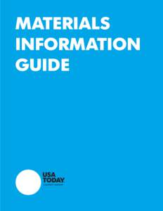 Materials Information guide Contents