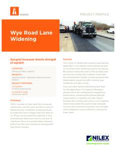 Wye_Road_Lane_Widening_Profile.indd